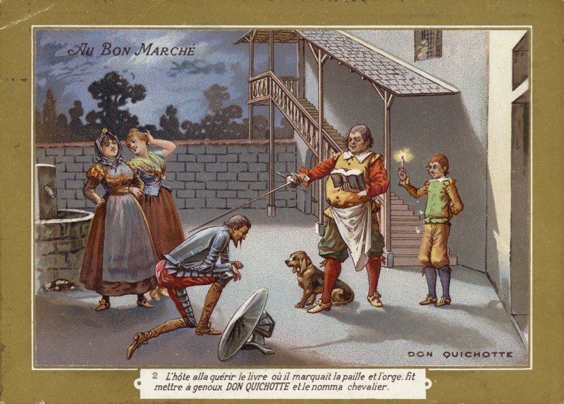 Don Quijote adlades av French School