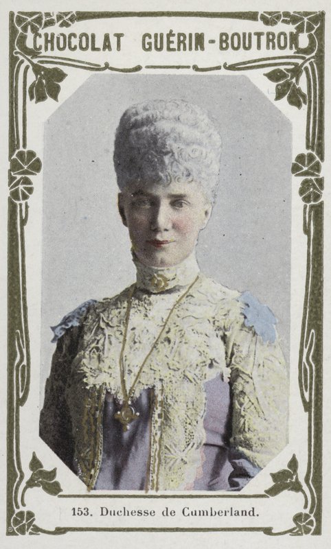 Duchesse de Cumberland (färgad bild) av French School