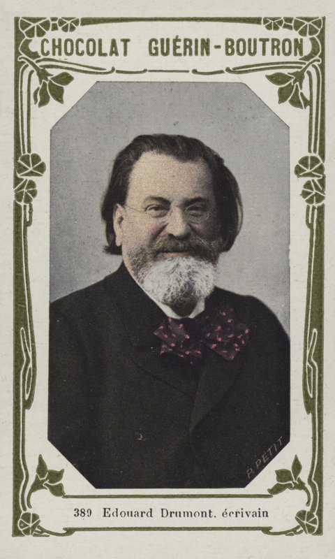 Edouard Drumont, ecrivain (färgad bild) av French School