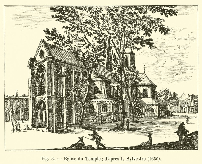 Tempelkyrkan; efter I Sylvester, 1650 av French School