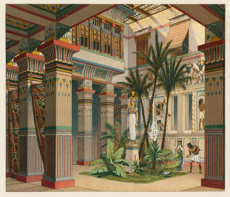 Egyptisk kostym av French School