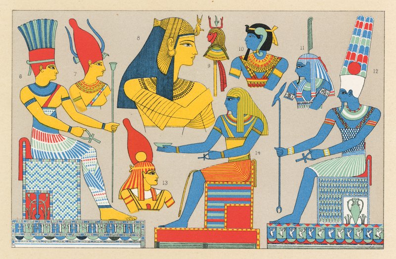 Egyptisk kostym av French School