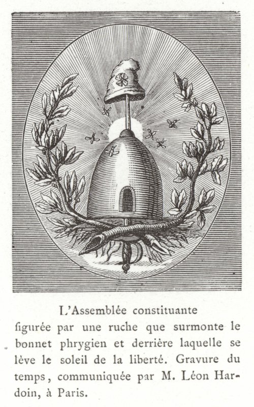Emblem för den konstituerande församlingen, franska revolutionen av French School