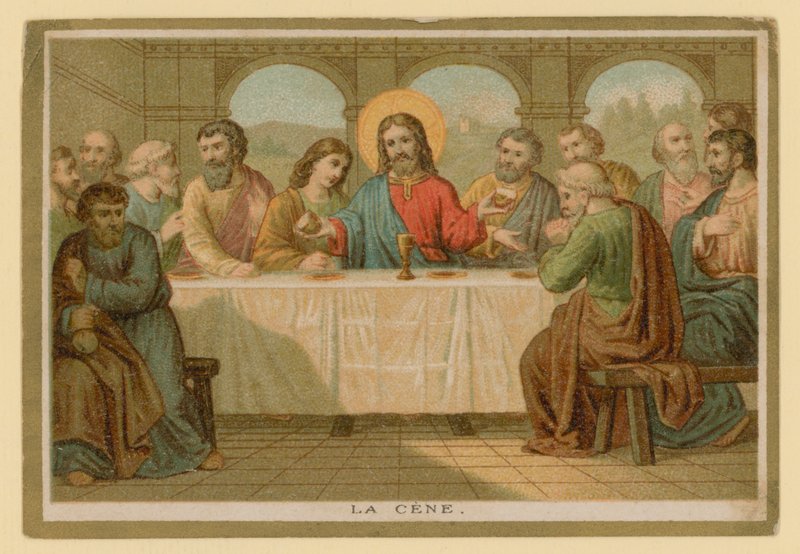 Avsnitt i Jesu Kristi liv (chromolitho) av French School