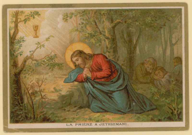 Avsnitt i Jesu Kristi liv (chromolitho) av French School