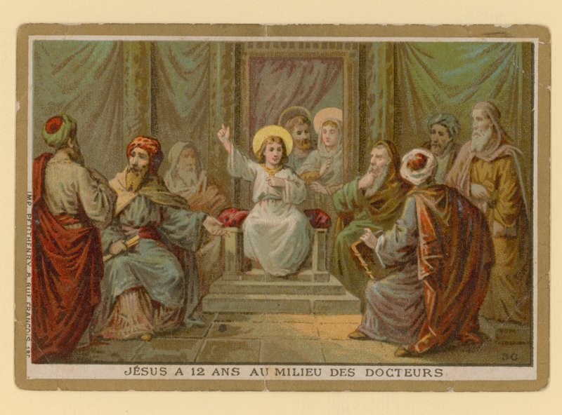 Episod i Jesus Kristus liv (chromolitho) av French School