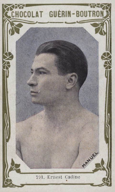 Ernest Cadine (färgad bild) av French School