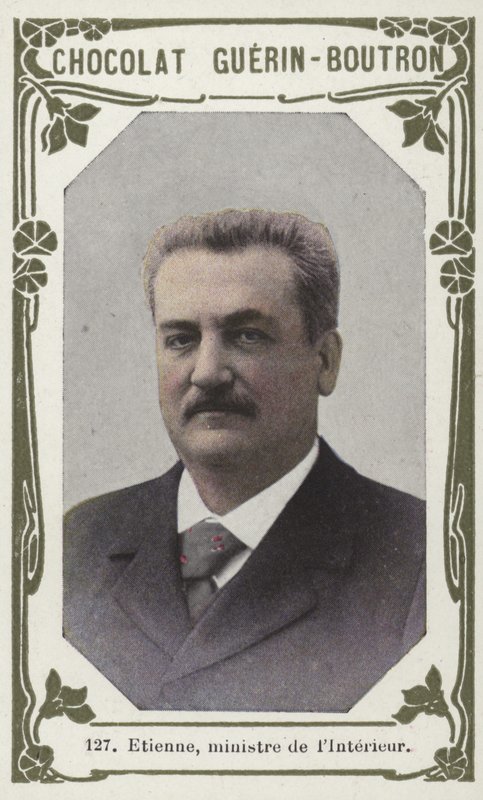 Etienne, inrikesminister (färgad bild) av French School
