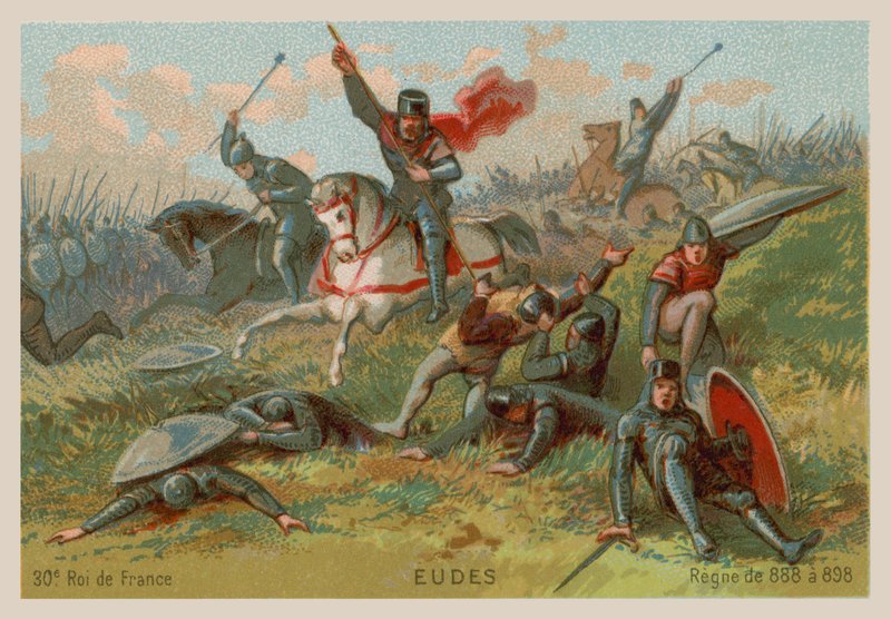Eudes, kung av Frankrike (ca 860-898) av French School