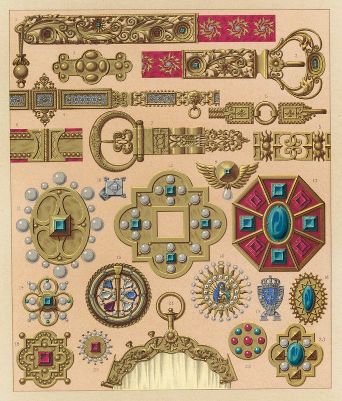 Europa XIVth-XVth Cent Costume av French School