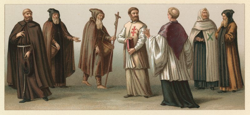 Europa XV-XVIIIth Cent Costume av French School