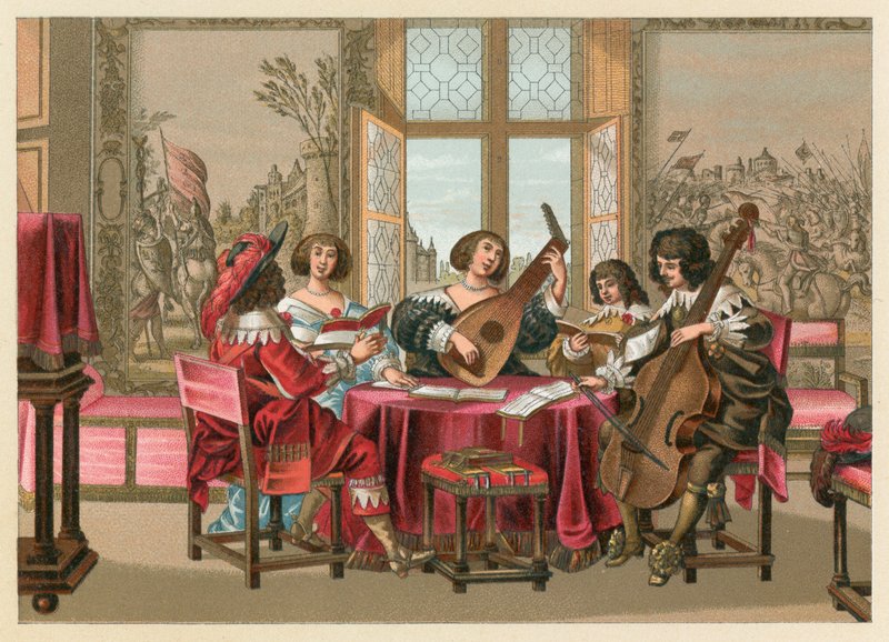 Europa XVIIth Cent Costumeswed av French School