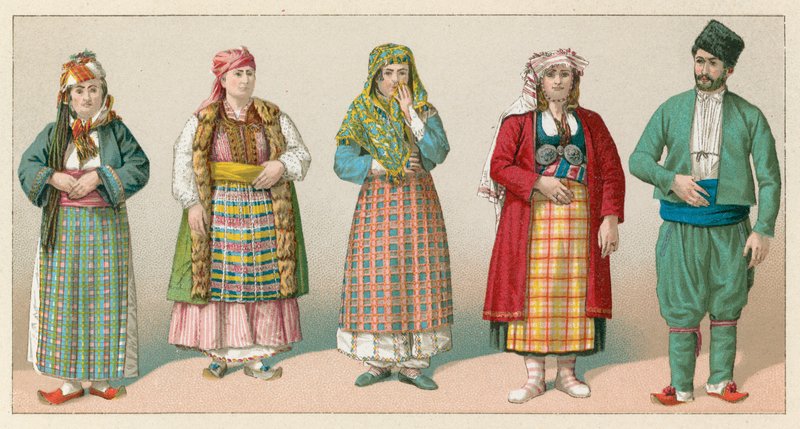 Europeisk Turkiet kostym av French School