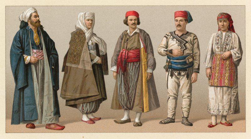 Europeisk Turkiet kostym av French School