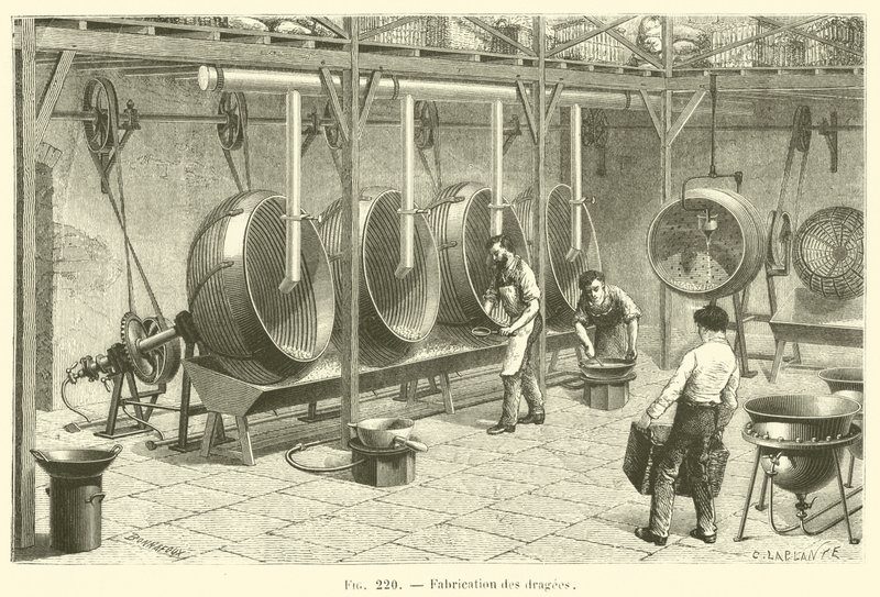 Fabrication des dragees (gravyr) av French School