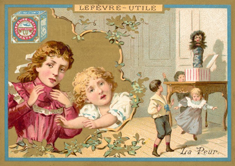 Rädsla (chromolitho) av French School