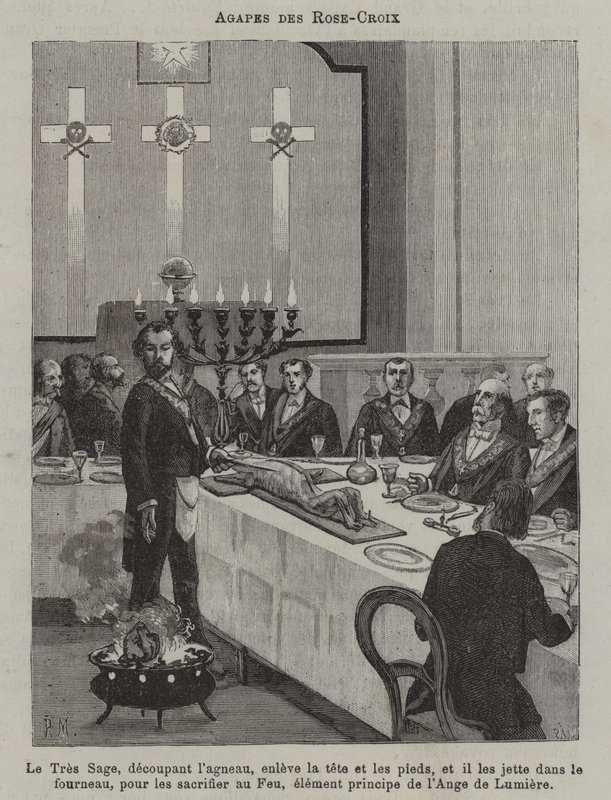 Rose Croix-festen (gravyr) av French School