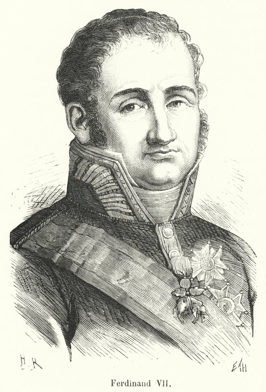 Ferdinand VII (gravyr) av French School