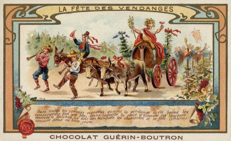 Festival of the Grape Harvest (chromolitho) av French School