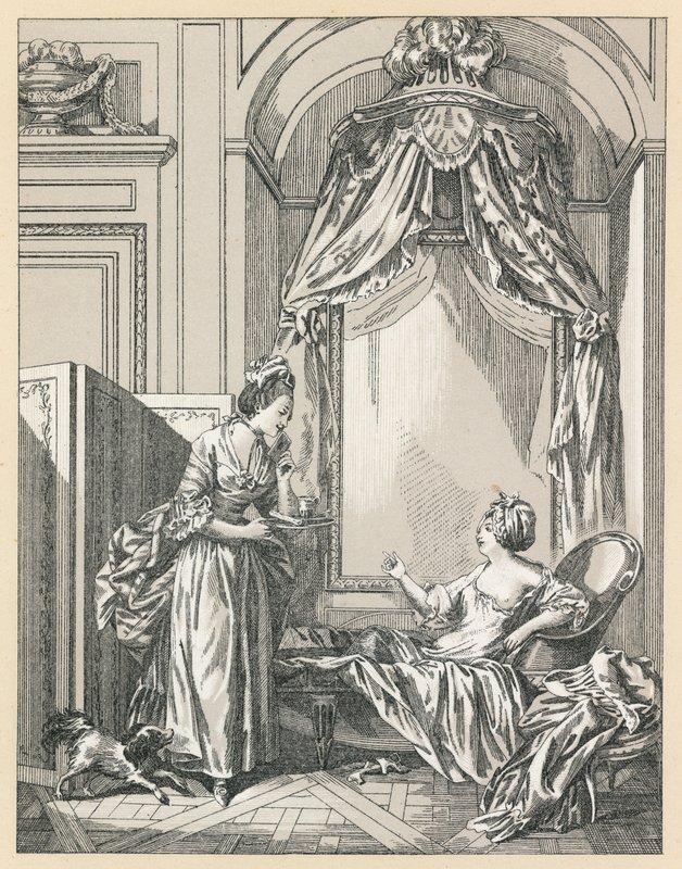 Frankrike XVIIIth Cent Kostym av French School