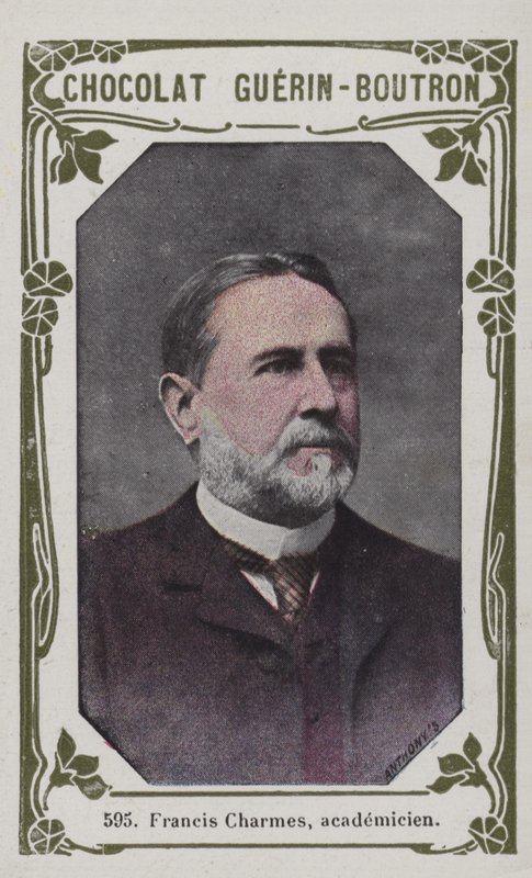 Francis Charmes, academicien (färgad bild) av French School