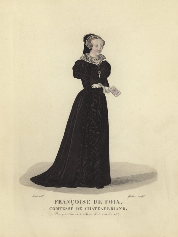 Francoise de Foix, grevinna av Chateaubriand av French School