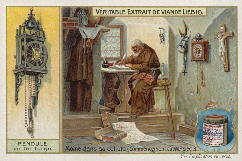 Franskt köttextrakt (Bouillon), munk i fängelse av French School