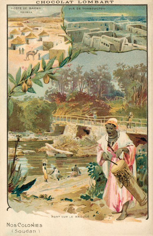 Franska Sudan (chromolitho) av French School