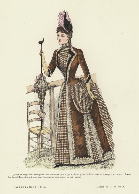 Fransk modetavla, 1885-86 av French School