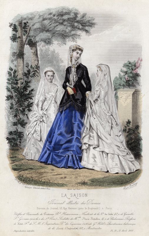 Fransk modetallrik, sent 1800-tal av French School
