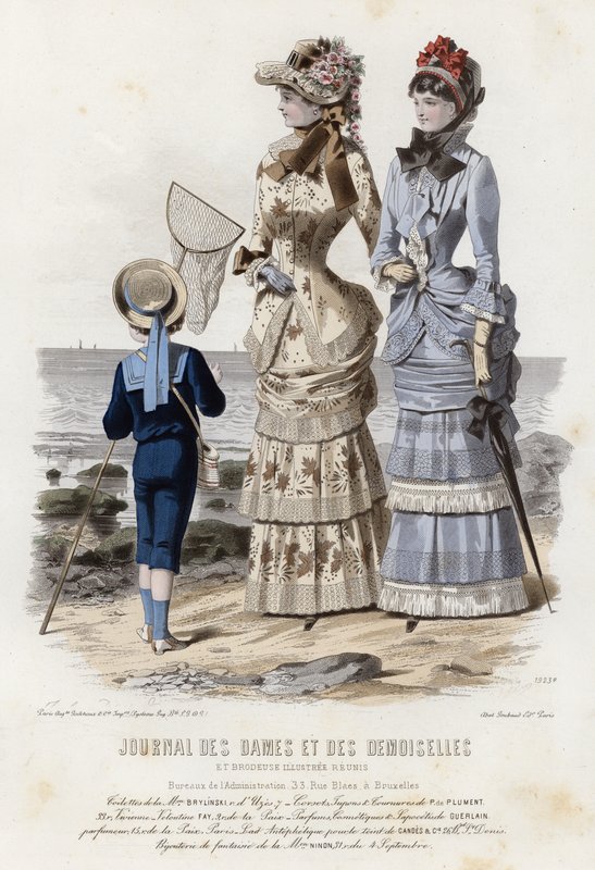 Fransk modetallrik, sent 1800-tal av French School