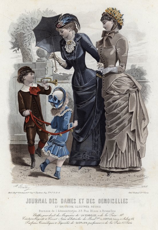 Fransk modetallrik, sent 1800-tal av French School