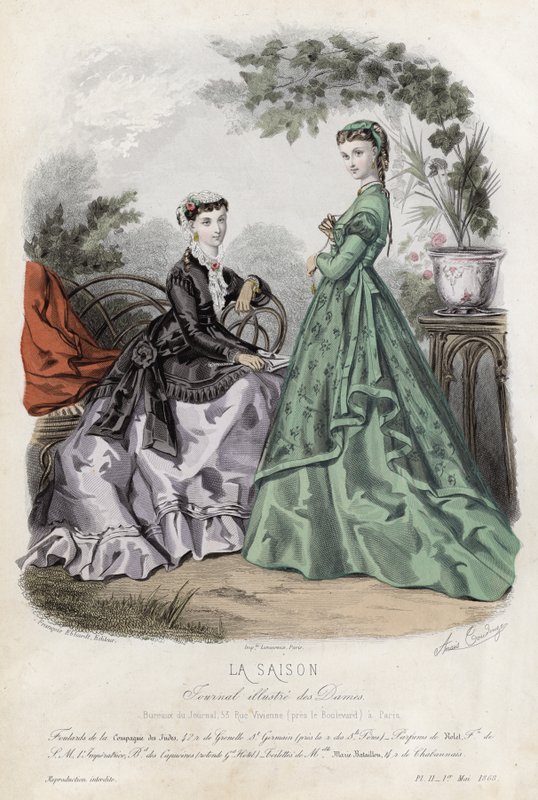 Fransk modetallrik, sent 1800-tal av French School