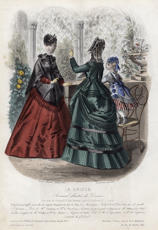 Fransk modetallrik, sent 1800-tal av French School