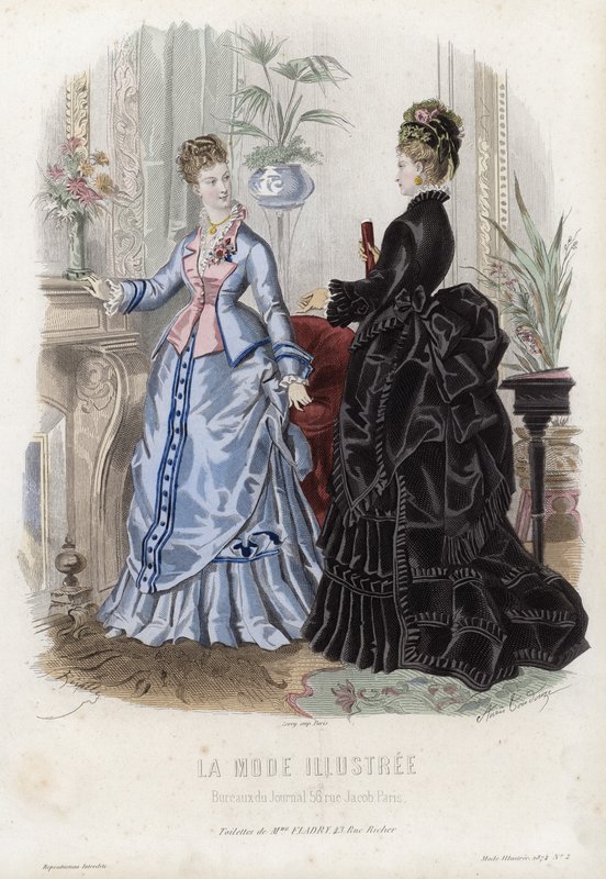 Fransk modetallrik, sent 1800-tal av French School