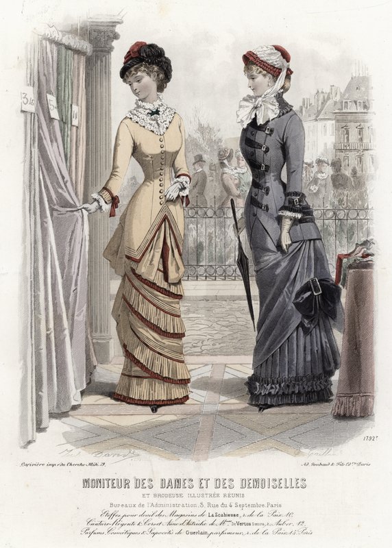 Fransk modetallrik, sent 1800-tal av French School