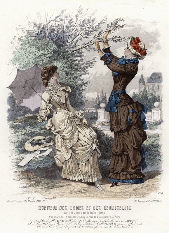 Fransk modetallrik, sent 1800-tal av French School