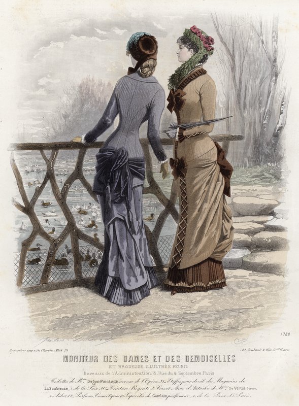 Fransk modetallrik, sent 1800-tal av French School