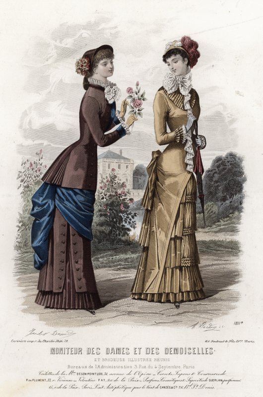Fransk modetallrik, sent 1800-tal av French School