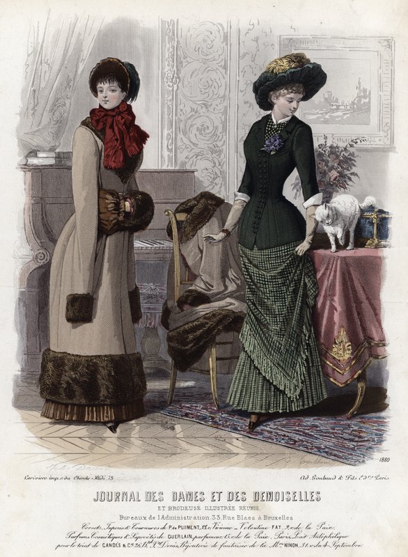 Fransk modetallrik, sent 1800-tal av French School