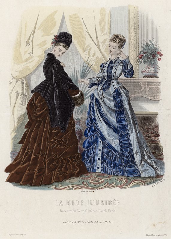 Fransk modetallrik, sent 1800-tal av French School