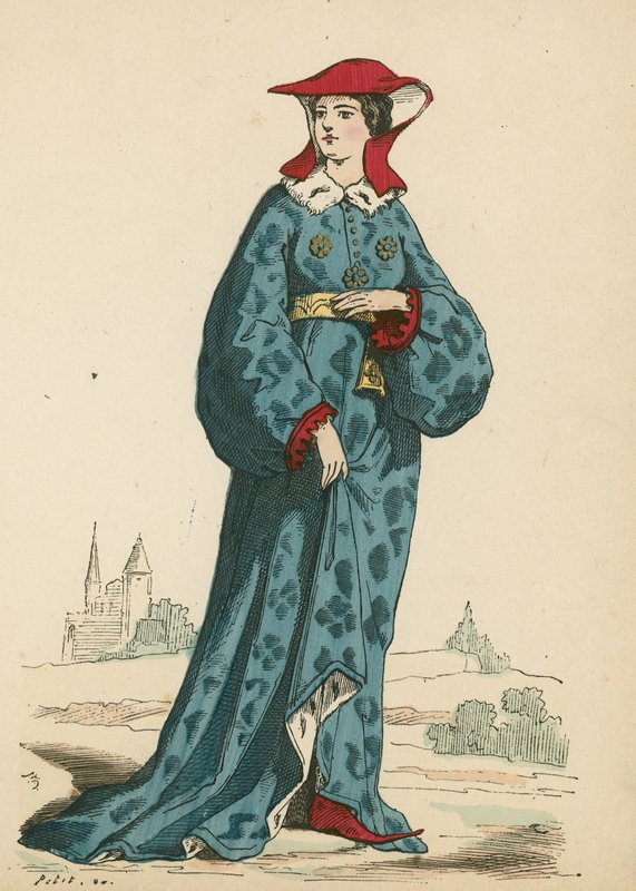 Fransk adelsdam, 1395 av French School