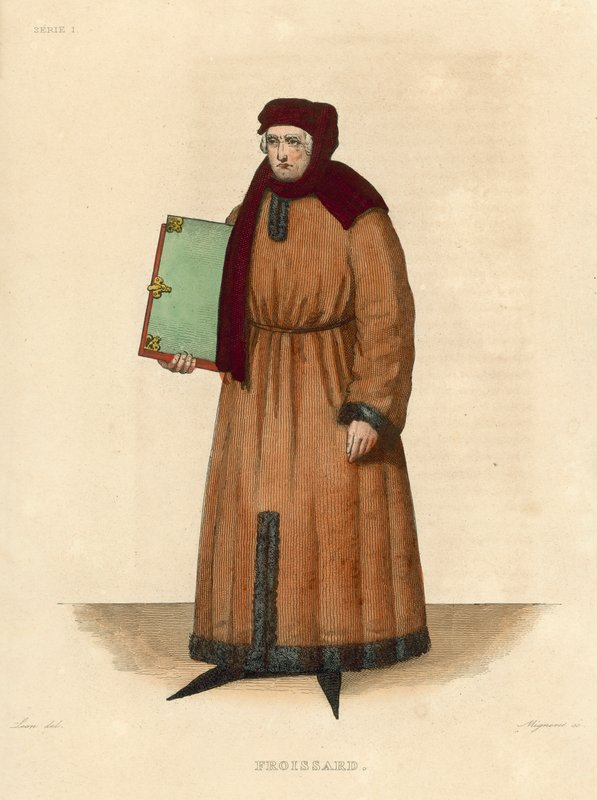 Froissard (färgad gravyr) av French School