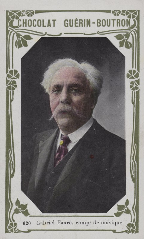Gabriel Faure, musikkompositör (färgad bild) av French School