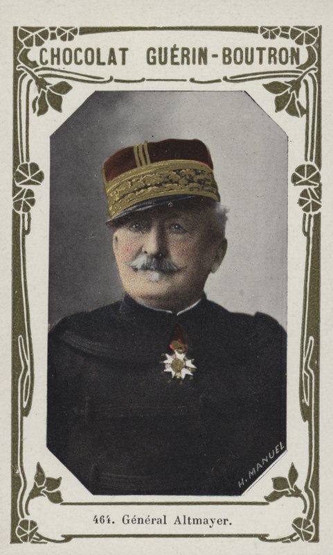 General Altmayer (färgad bild) av French School