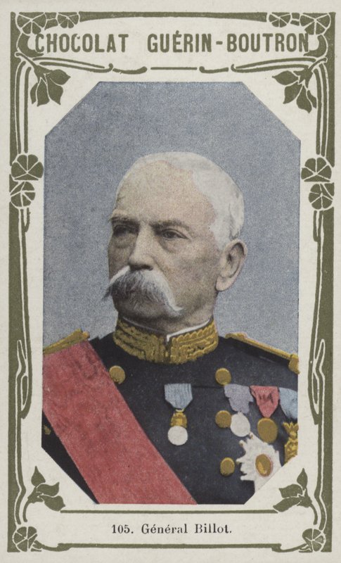 General Billot (färgad bild) av French School