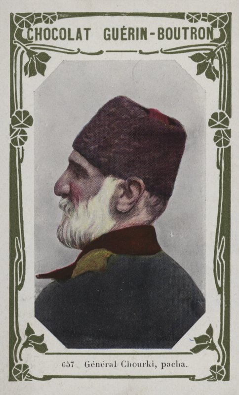 General Chourki, pacha (färgad bild) av French School