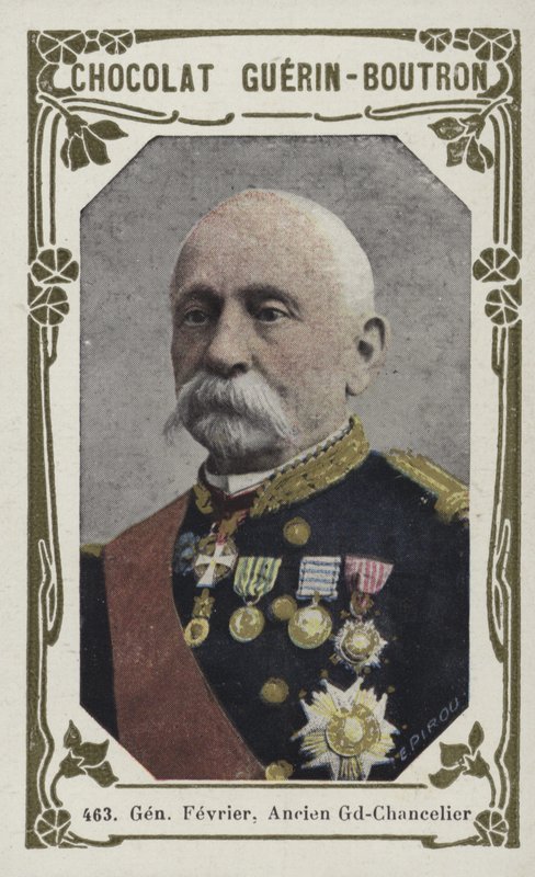 General Fevrier, före detta storkansler (färgad bild) av French School