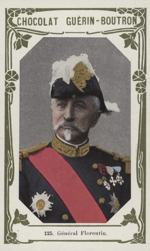 General Florentin (färgad bild) av French School