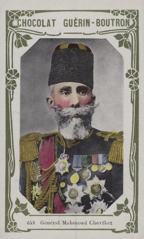 General Mahmoud Chevfket (färgad bild) av French School
